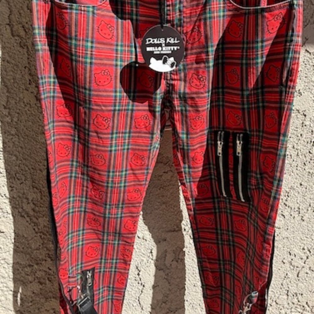 NWT! Dolls Kill Hello Kitty Bondage pants Size XL